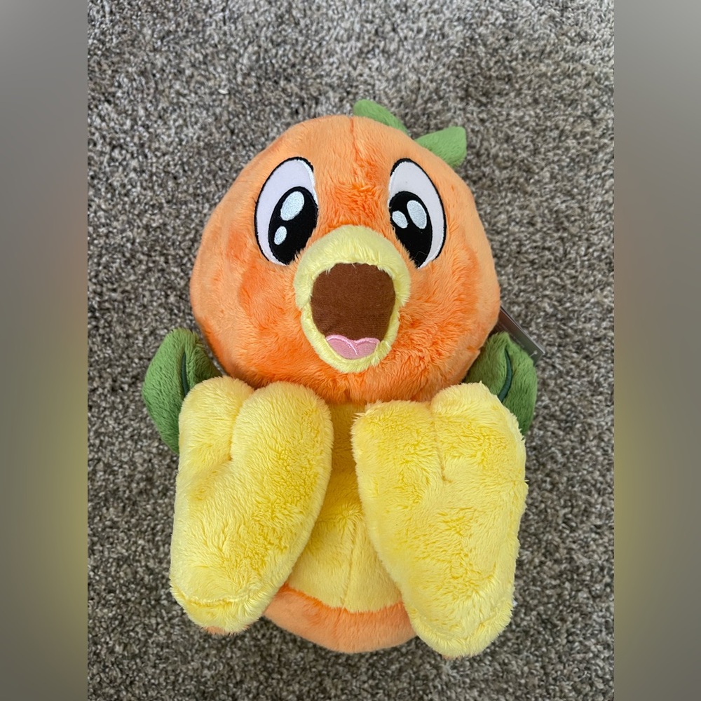 NWT Disney Parks Epcot Florida Orange Bird Scented Big Feet Plush 12”